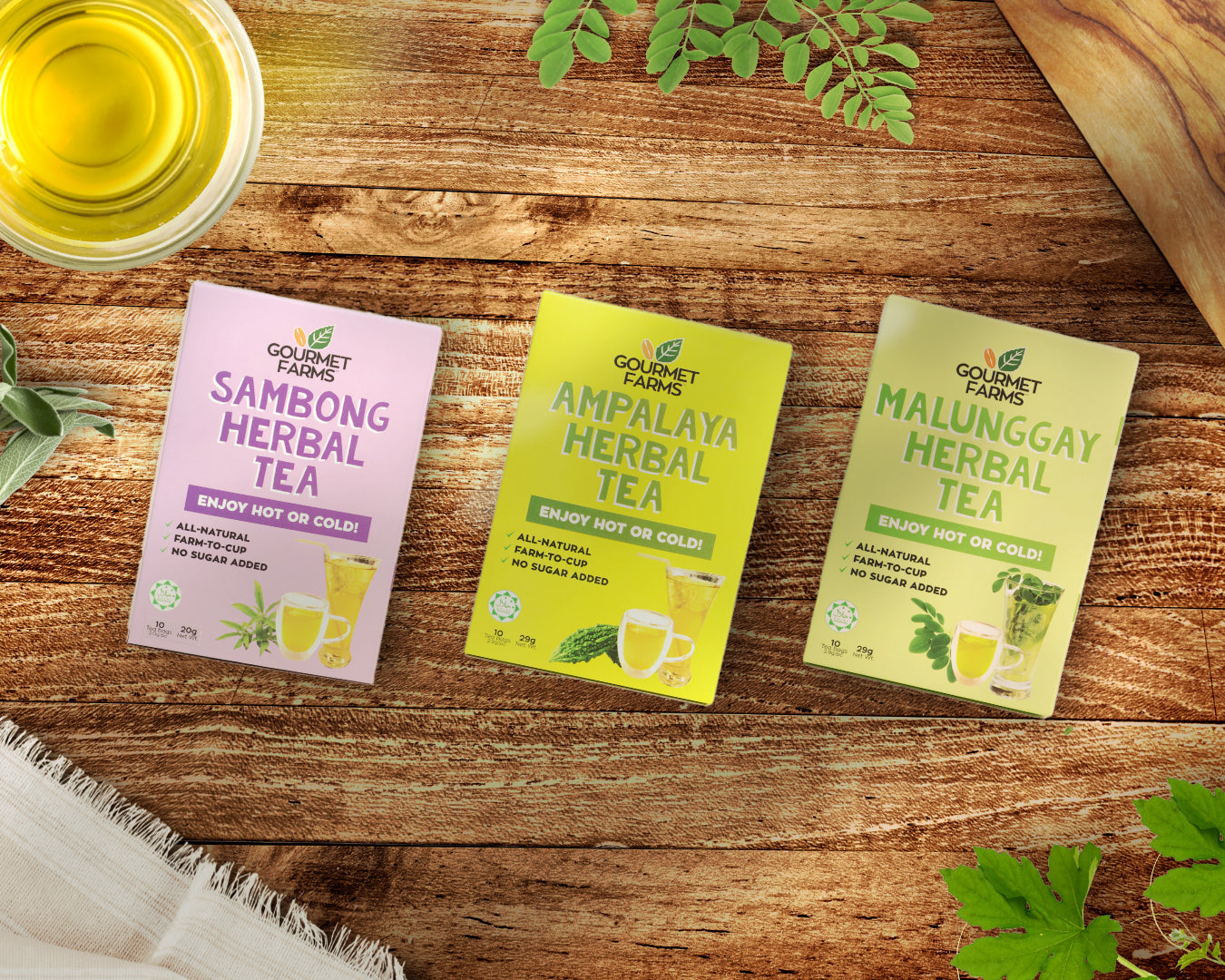 Introducing Our New Farm-to-Cup Herbal Teas to Enjoy Hot or Cold!