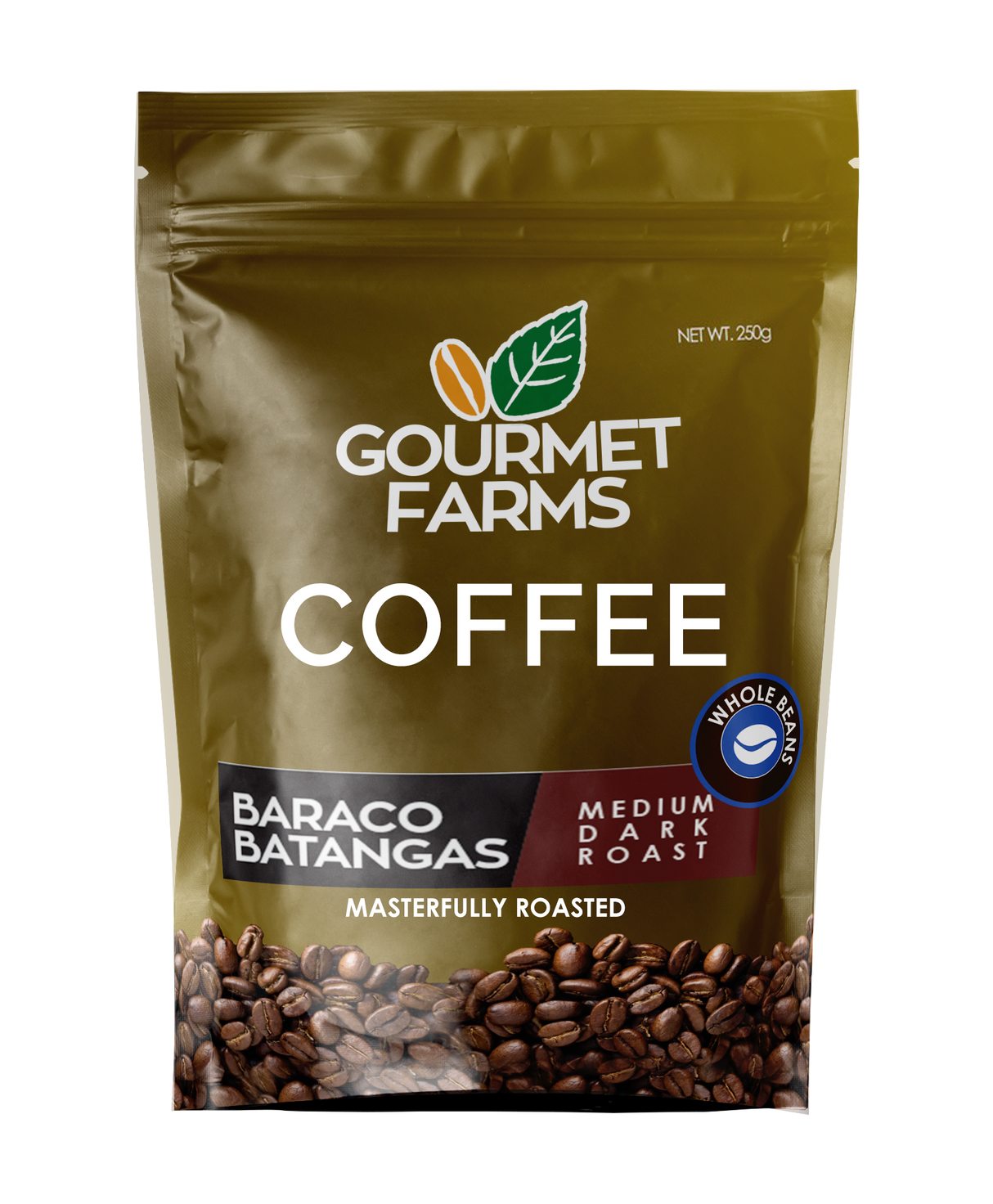 Gourmet Farms Arabica Coffee 500g | Hazelnut, Barako, Premium | Whole Bean, Drip & Coarse Grind