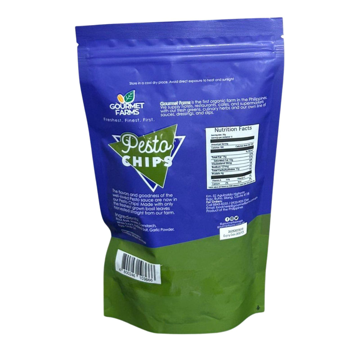 Gourmet Farms Pesto Chips