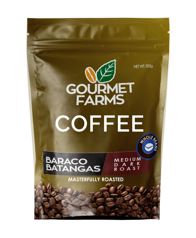 Gourmet Farms Baraco Batangas Blend Coffee – Whole Bean & Ground 500g & 250g