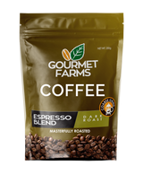 Gourmet Farms Expresso Blend Coffee – Whole Bean & Ground 500g & 250g