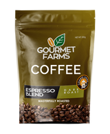 Gourmet Farms Expresso Blend Coffee – Whole Bean & Ground 500g & 250g