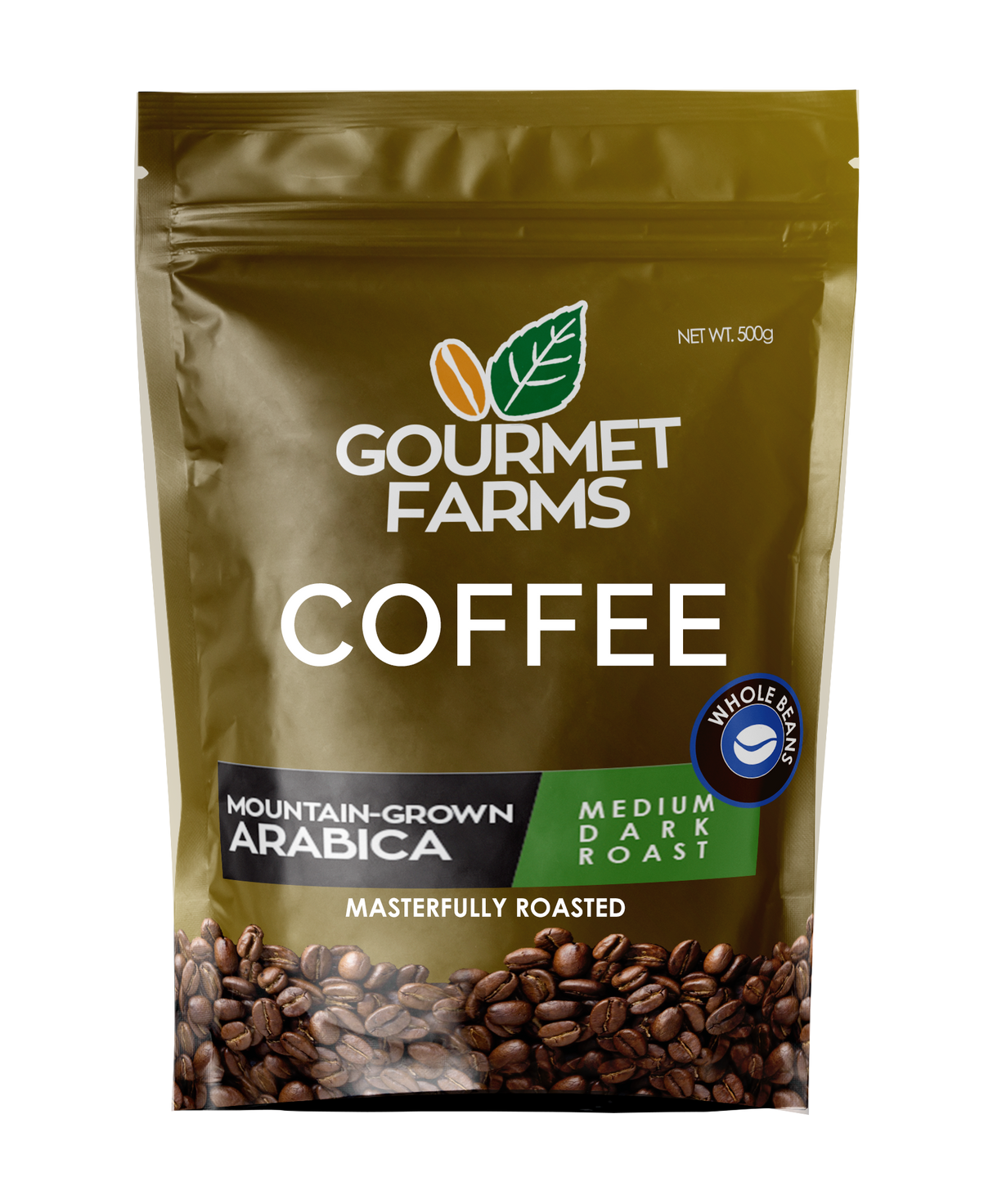 Gourmet Farms Arabica Coffee 500g | Hazelnut, Barako, Premium | Whole Bean, Drip & Coarse  Grind