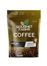Gourmet Farms Coffee Decaf, Whole beans & ground, 250g & 500g