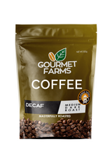 Gourmet Farms Coffee Decaf, Whole beans & ground, 250g & 500g