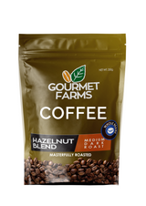 Gourmet Farms Hazelnut Blend Coffee – Whole Bean & Ground 500g & 250g