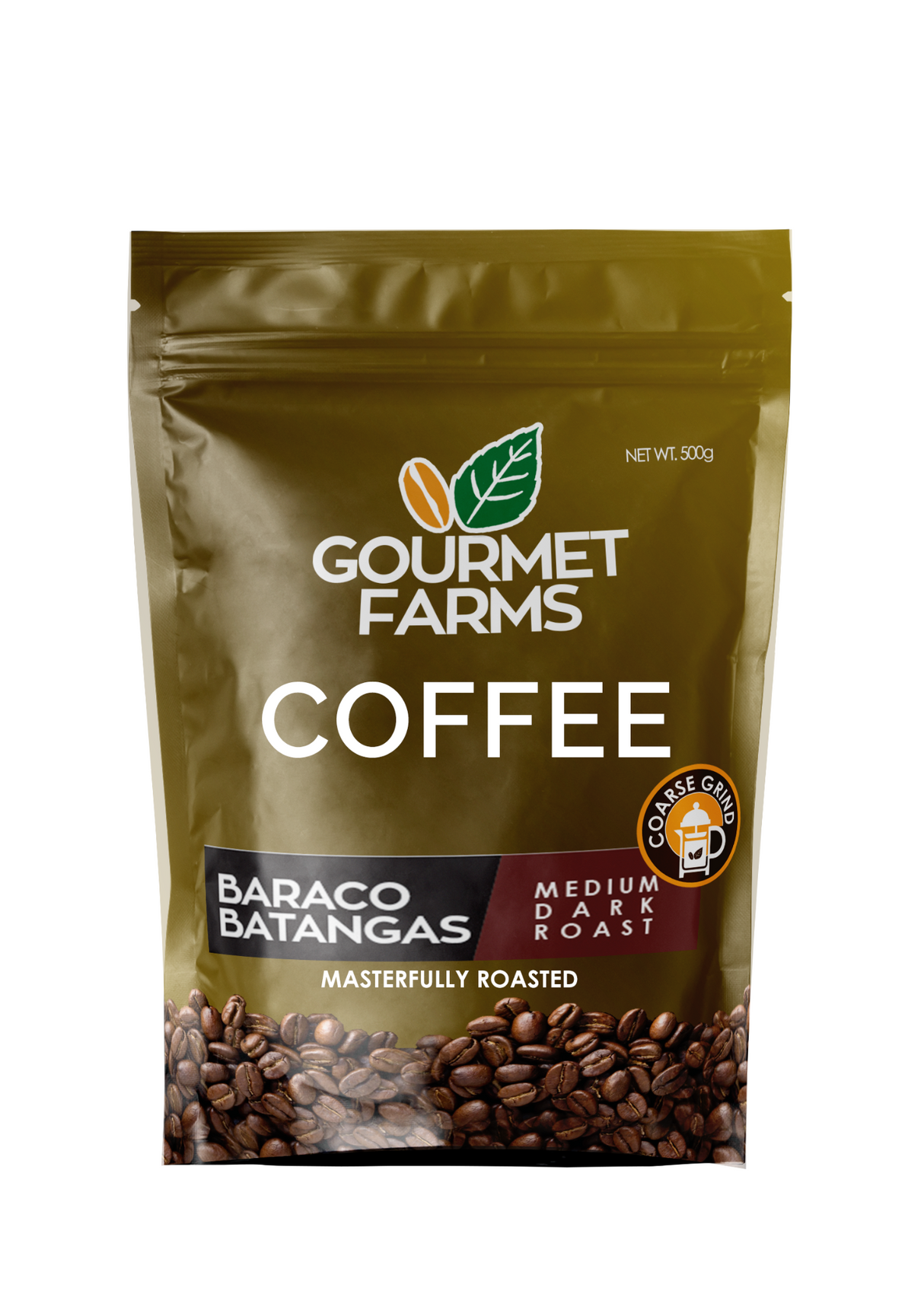 Gourmet Farms Baraco Batangas Blend Coffee – Whole Bean & Ground 500g & 250g