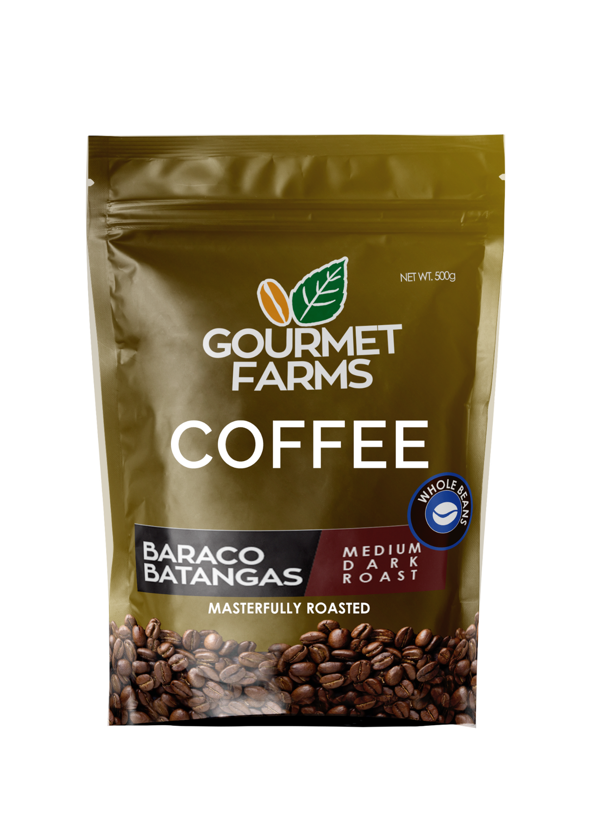 Gourmet Farms Baraco Batangas Blend Coffee – Whole Bean & Ground 500g & 250g