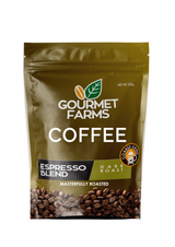 Gourmet Farms Expresso Blend Coffee – Whole Bean & Ground 500g & 250g